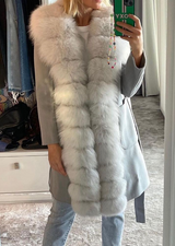 Monroe Cashmere & Wool, Faux Fur Coat